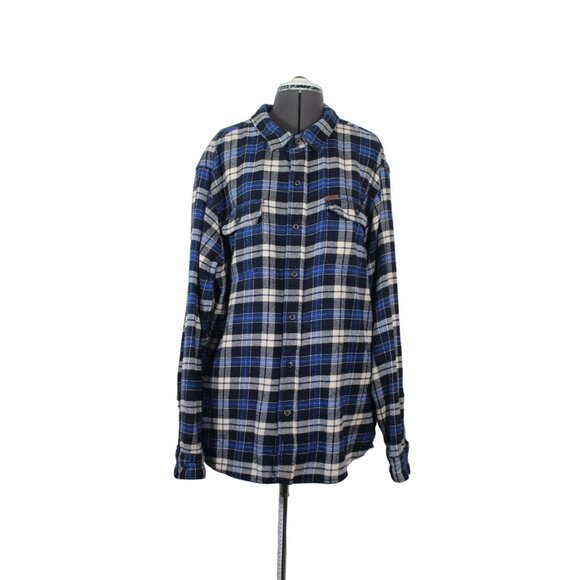 Orvis Big Bear Flannel Shirt Jacket Men’s Size XXL Plaid Heavyweight Button - Picture 1 of 14
